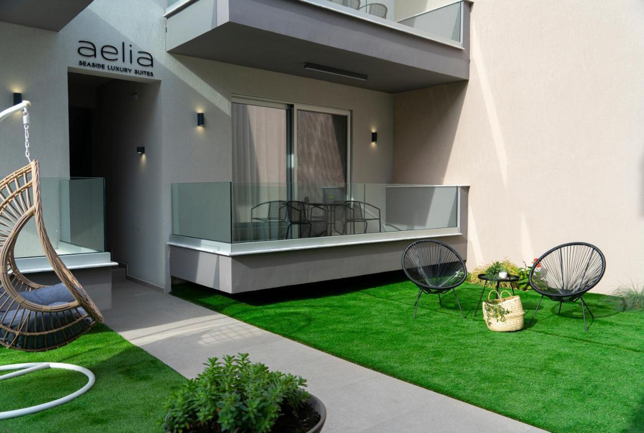 Aelia Seaside Luxury Suites Nea Karvali Ngoại thất bức ảnh